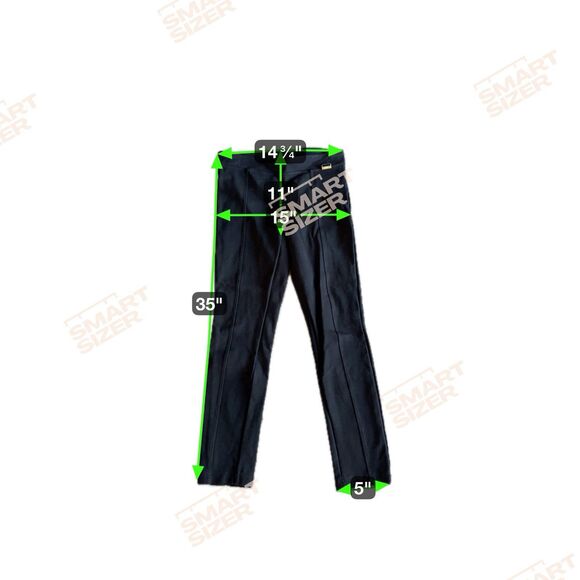 Calvin Klein Black Power Stretch Pants Women’s Small Slim Workwear Trousers - Picture 7 of 16